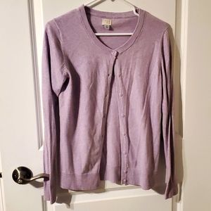 A new day cardigan, lavender, S